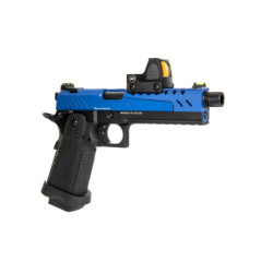 Hi-Capa 5.1 Split Side Pistol Replica - Blue / Black (with BDS Sight)