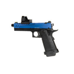 Hi-Capa 5.1 Split Side Pistol Replica - Blue / Black (with BDS Sight)