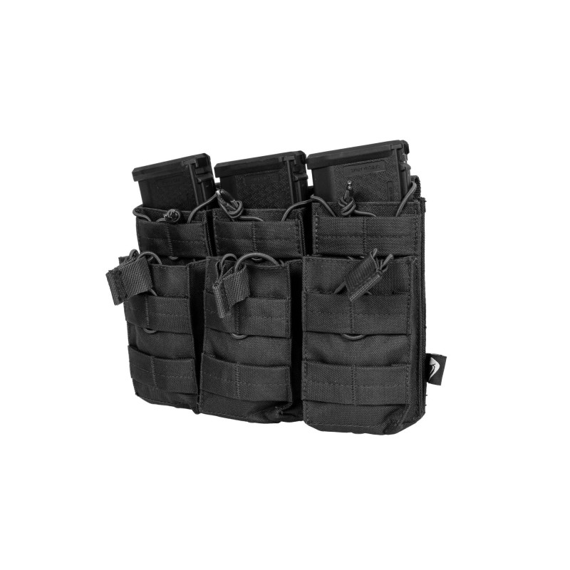 M4/M16 type triple duo magazine pouch - black