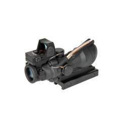 AOG 4X32 Scope Replica with Red Fiber and Red Dot Sight - black