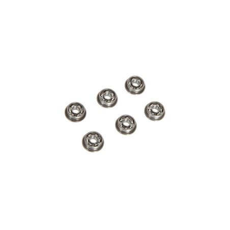 Set of 6 J-Caged Hybrid Ceramic 8mm Ball Bearings