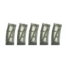 Set of 5 Mid-Cap 130 BB Magazines for M4/M16 – Transparent