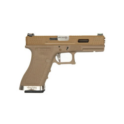 G Force G18 T9 Pistol replica -Tan/ Silver