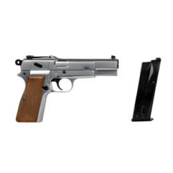 Browning Hi Power MK III Pistol Replica - Silver