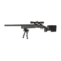 SA-S02 CORE™ High Velocity Sniper Rifle Replica with Scope and Bipod - Black