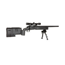 SA-S02 CORE™ High Velocity Sniper Rifle Replica with Scope and Bipod - Black