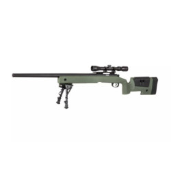 SA-S02 CORE™ High Velocity Sniper Rifle Replica with Scope and Bipod - olive