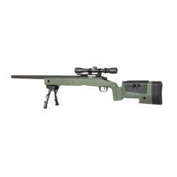 SA-S02 CORE™ High Velocity Sniper Rifle Replica with Scope and Bipod - olive