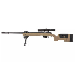 SA-S03 CORE™ High Velocity Sniper Rifle Replica with Scope and Bipod - tan