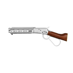1873R (Real Wood) Rifle - Silver