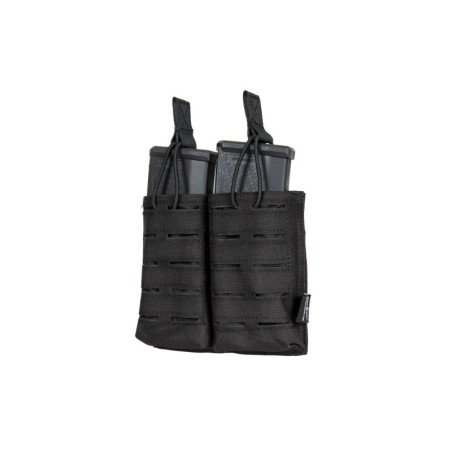 Double Laser-Cut MOLLE M4/M16 Magazine Pouch - Black