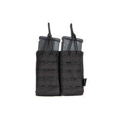 Double Laser-Cut MOLLE M4/M16 Magazine Pouch - Black