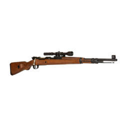 Kar98k spring airsoft rifle - wooden version + scope