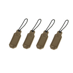 Set of personalized tags - tan