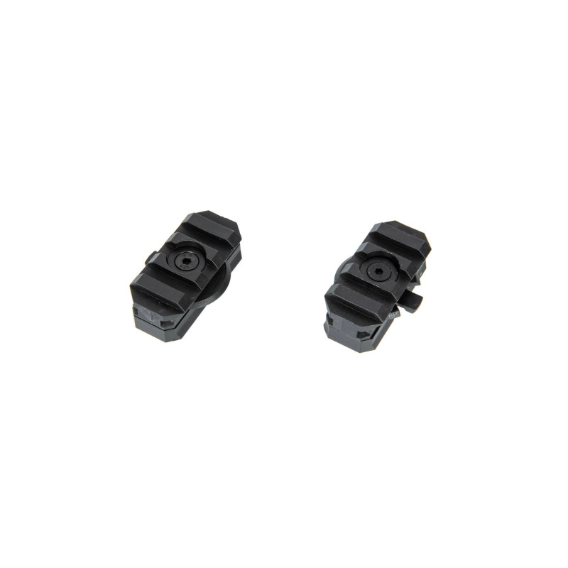 Set of 2 rotatable RIS rails for helmet - black