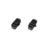 Set of 2 rotatable RIS rails for helmet - black