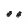 Set of 2 rotatable RIS rails for helmet - black