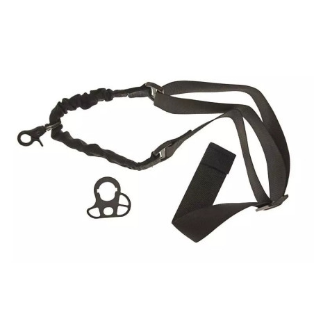 One point Bungee sling with mount - black