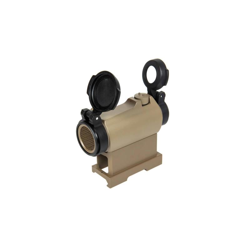 TR02 Red Dot Sight Replica with riser QD mount - tan