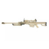 SW-02A sniper rifle replica with scope and bipod - tan