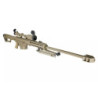 SW-02A sniper rifle replica with scope and bipod - tan