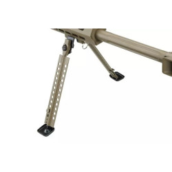 SW-02A sniper rifle replica with scope and bipod - tan