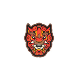 Foo Dog Head 1 Patch - red