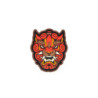 Foo Dog Head 1 Patch - red