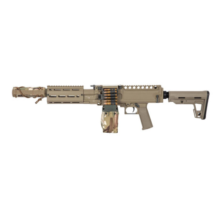 AQUILA VII LMG Light Machinegun Replica - tan