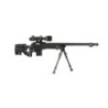 4402D  sniper rifle replica (with scope and bipod) - black