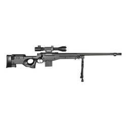 4402D  sniper rifle replica (with scope and bipod) - black