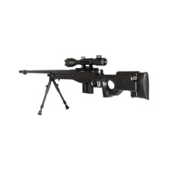 4402D  sniper rifle replica (with scope and bipod) - black