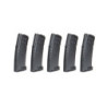 Set of 5 mid-cap, 140-pellet magazines for AMB Mutant airsoft rifles - black