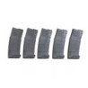 Set of 5 mid-cap, 140-pellet magazines for AMB Mutant airsoft rifles - black