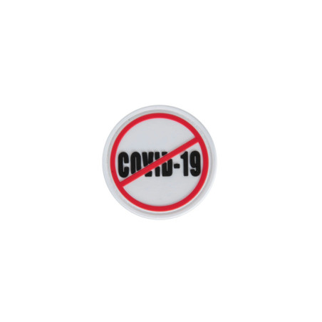 3D Patch - Stop COVID-19 - white