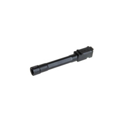 Outer, threaded barrel for G17 airsoft gun - black