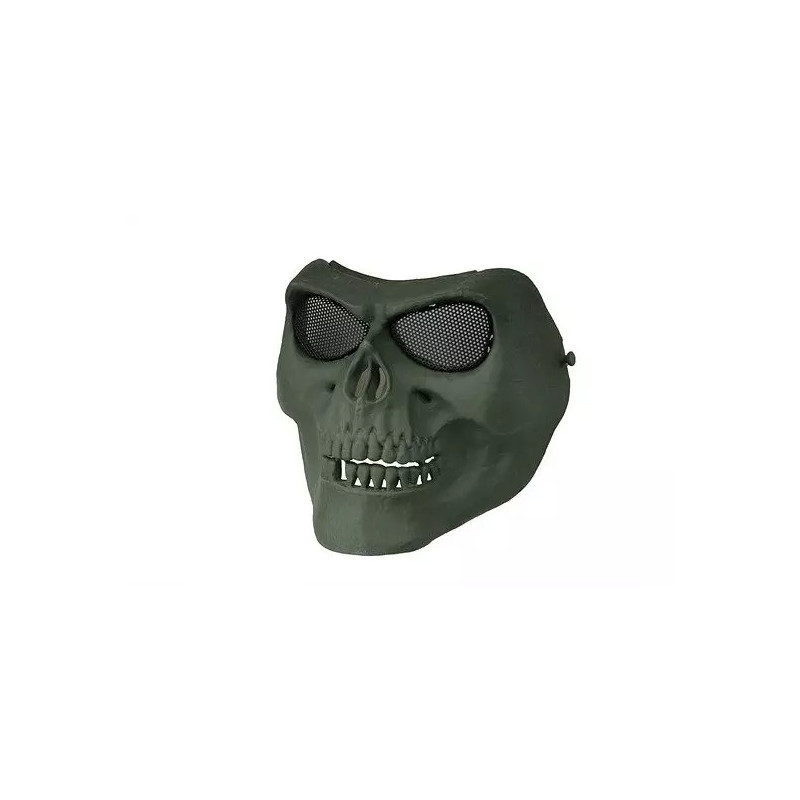 Skull Style face mask - olive