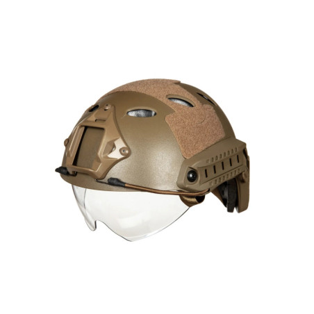 X-Shield PJ Helmet Replica With Goggles - Tan