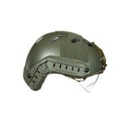 X-Shield PJ Helmet Replica With Goggles - Olive