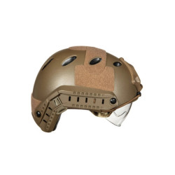 X-Shield PJ Helmet Replica With Goggles - Tan