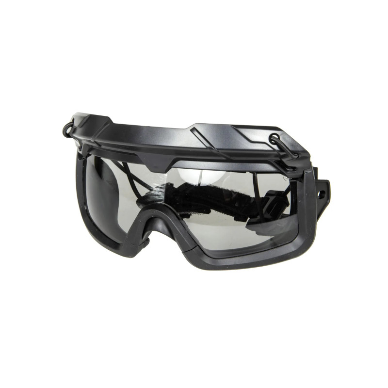 2in1 Tactical Goggles - Black / Tinted