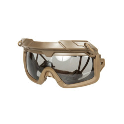 2in1 Tactical Goggles - Tan / Black