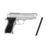 CM126 Electric Pistol Replica Silver (with battery)