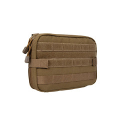 Large Administration Pouch with a Map Holder - Tan