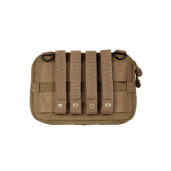 Large Administration Pouch with a Map Holder - Tan