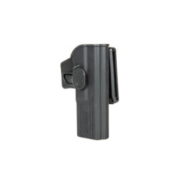 Release Button Holster with Belt Clip for Glock 17 Pistols - Black