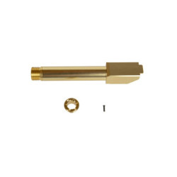 Non-Recoiling 2 Way Fixed" Outer Barrel for Umarex Glock 19X Replicas - Gold"