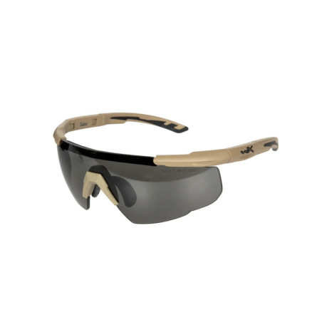 Wiley X® SABER ADV Matte Tan glasses - Smoke Grey / Clear / Light Rust