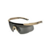 Wiley X® SABER ADV Matte Tan glasses - Smoke Grey / Clear / Light Rust