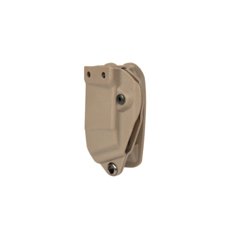 Kydex Single Pistol Magazine Carrier - Dark Earth